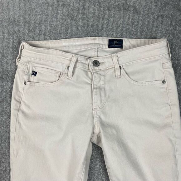 AG Adriano Goldschmied The Stevie Ankle White High Rise Jeans Women’s Size 26R - Picture 3 of 6